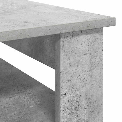 Salontafel met opslag Beton Grijs 64 x 54 x 44 cm Bewerkt hout