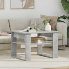 Salontafel 64x54x44 cm beton grijs bewerkt hout