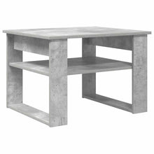 Salontafel met opslag Beton Grijs 64 x 54 x 44 cm Bewerkt hout