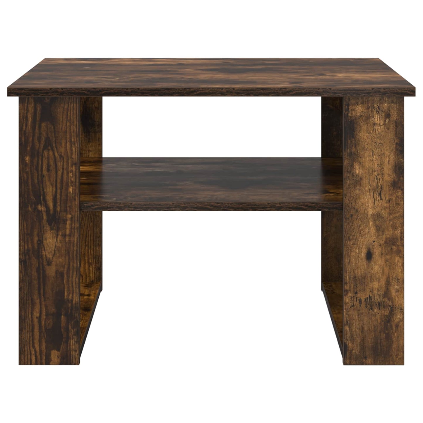 Salontafel Gerookt eiken 64 x 54 x 44 cm Bewerkt hout