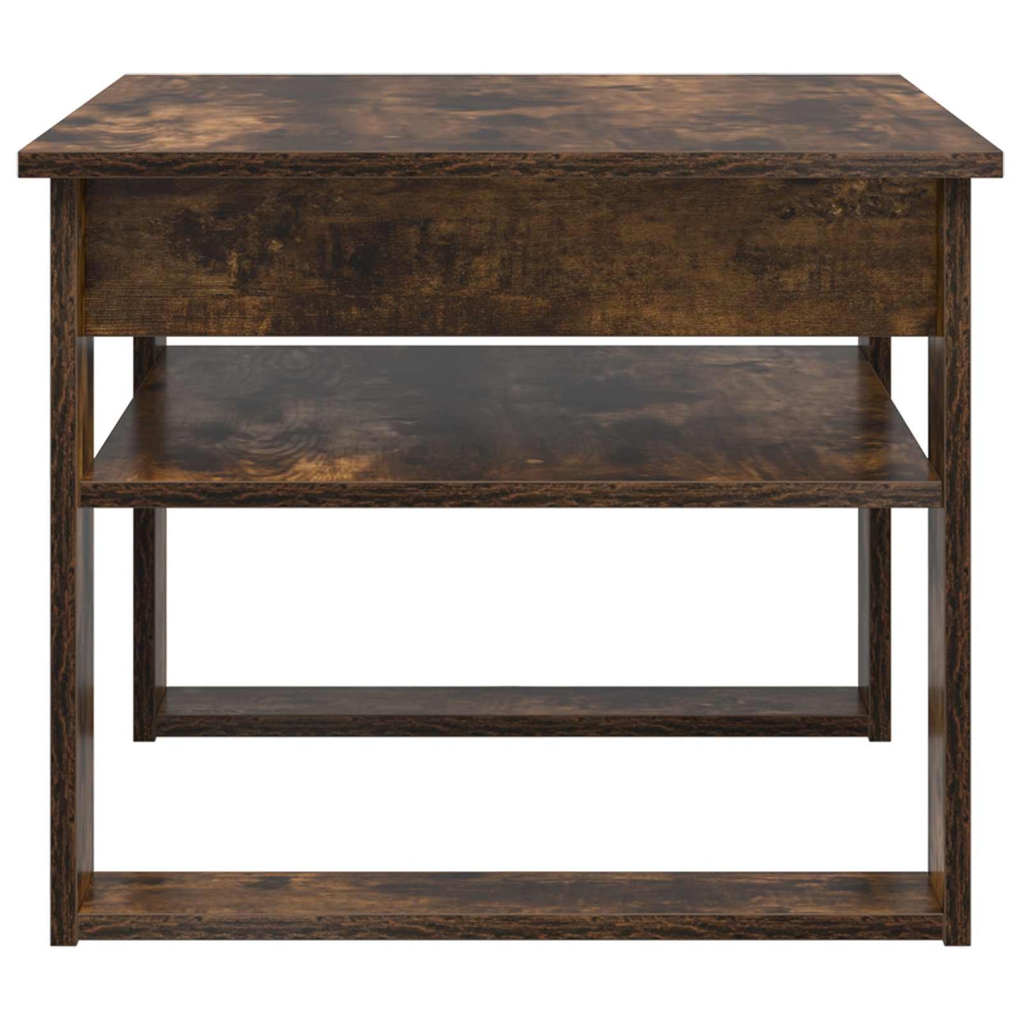 Salontafel Gerookt eiken 64 x 54 x 44 cm Bewerkt hout
