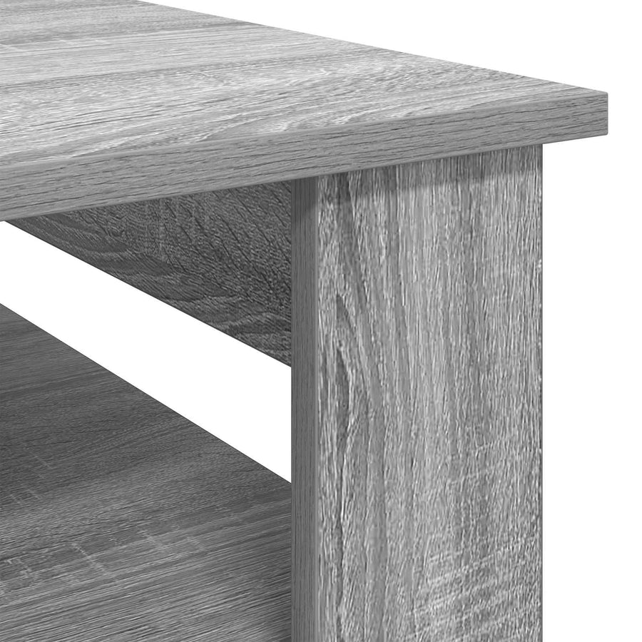 Salontafel met opslag Grijs Sonoma 64 x 54 x 44 cm Bewerkt hout