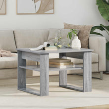 Salontafel met opslag Grijs Sonoma 64 x 54 x 44 cm Bewerkt hout