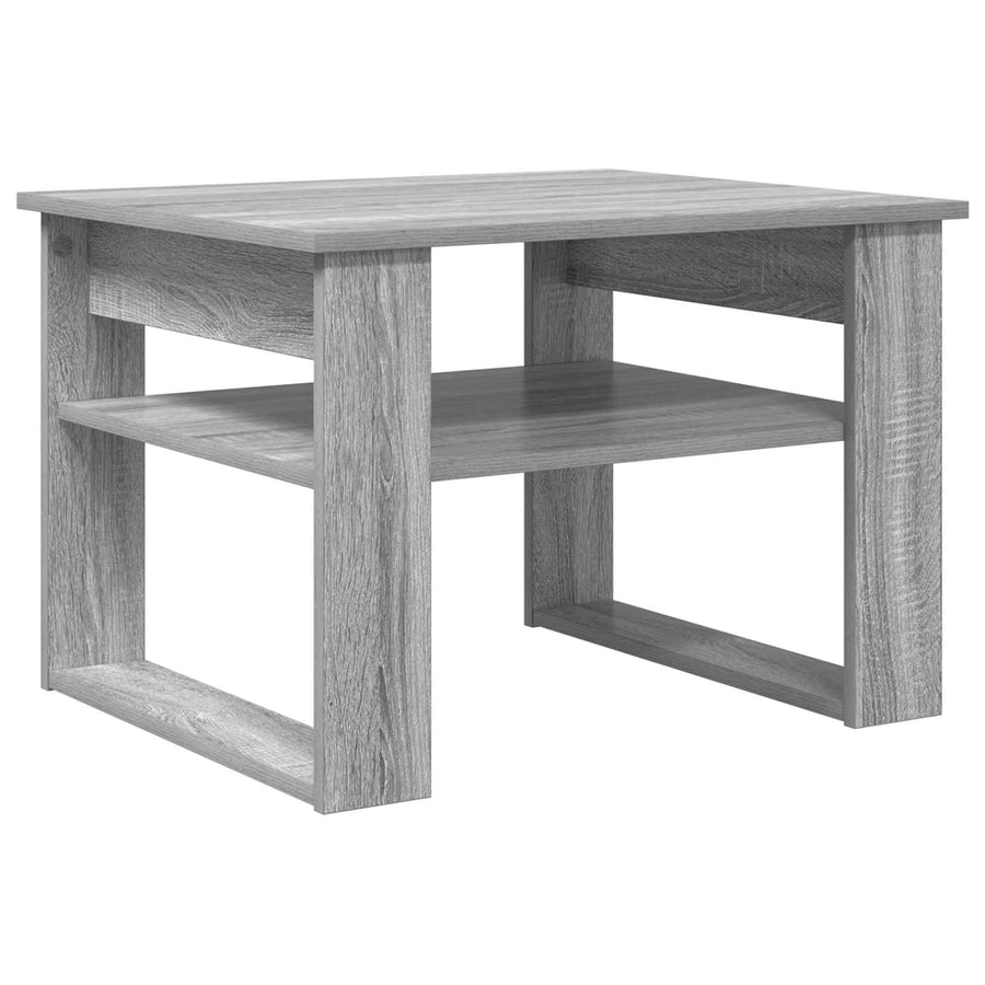 Salontafel met opslag Grijs Sonoma 64 x 54 x 44 cm Bewerkt hout