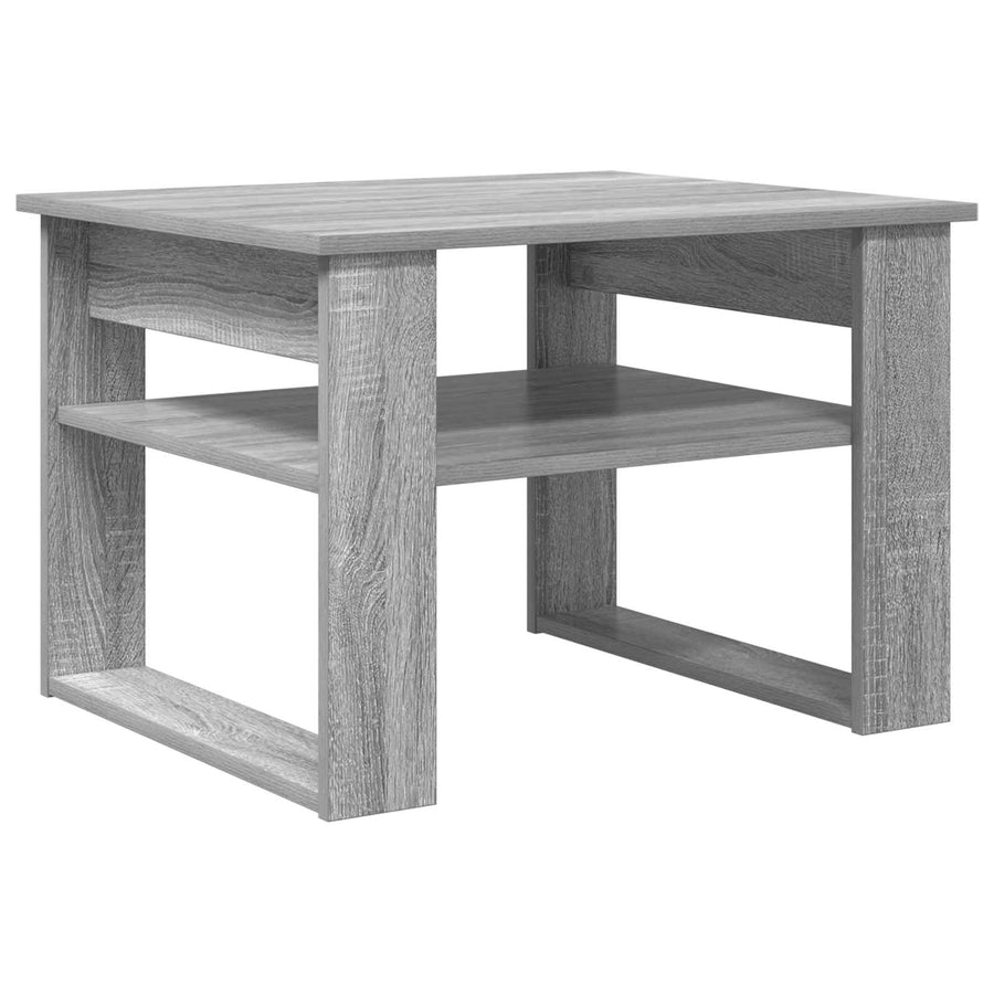 Salontafel met opslag Grijs Sonoma 64 x 54 x 44 cm Bewerkt hout