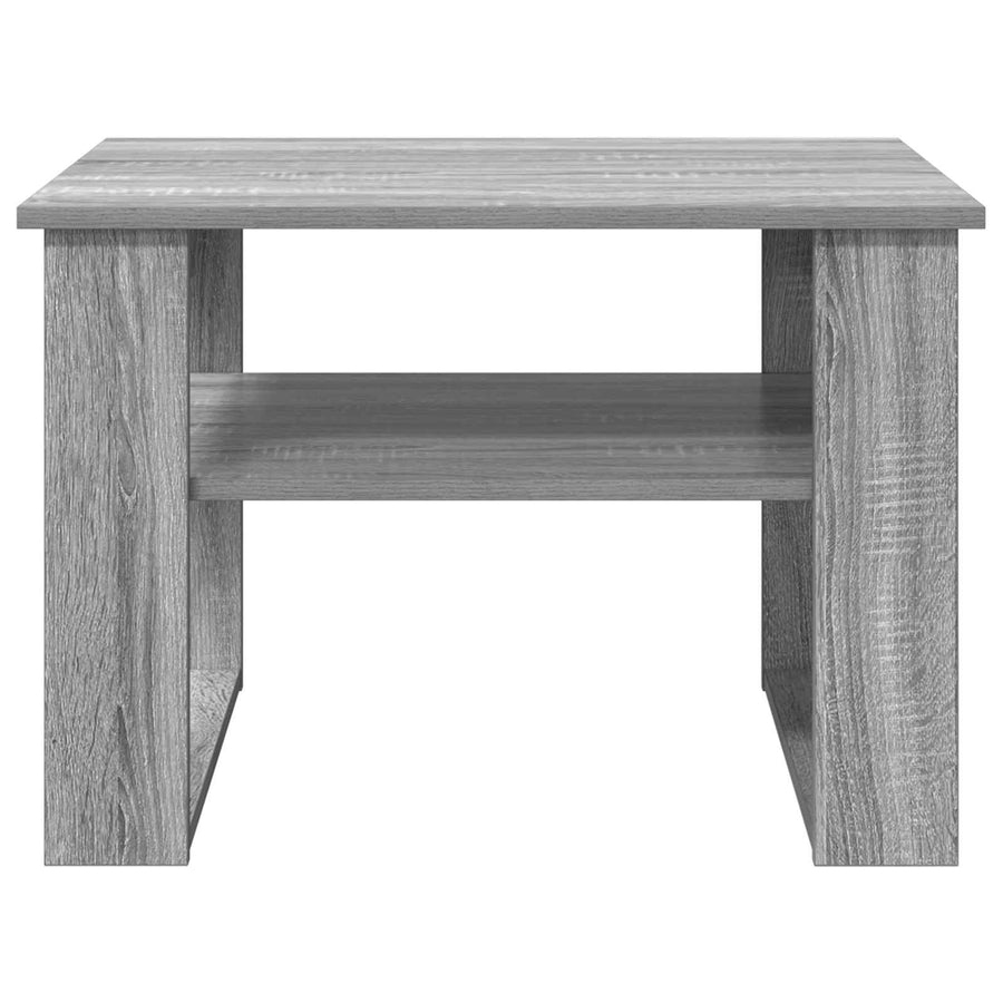 Salontafel met opslag Grijs Sonoma 64 x 54 x 44 cm Bewerkt hout