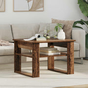 Salontafel 64x54x44 cm oudhout bewerkt hout