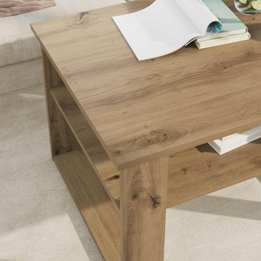 Salontafel Artisan Eiken 64 x 54 x 44 cm Bewerkt hout