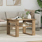 Salontafel 64x54x44 cm bewerkt hout