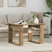 Salontafel 64x54x44 cm bewerkt hout