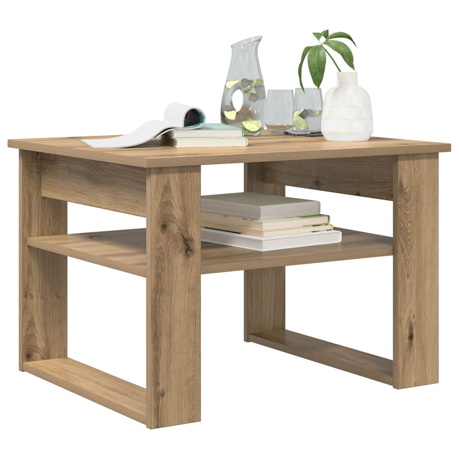Salontafel Artisan Eiken 64 x 54 x 44 cm Bewerkt hout