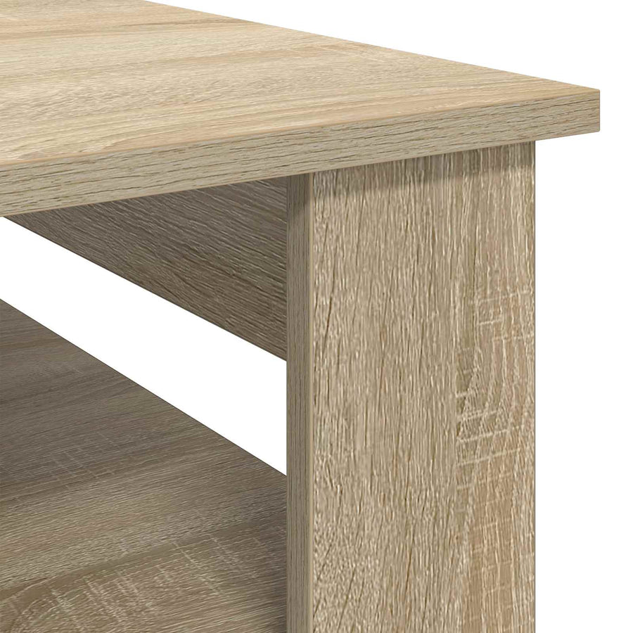 Salontafel met opslag Sonoma Eiken 96 x 54 x 44 cm Bewerkt hout