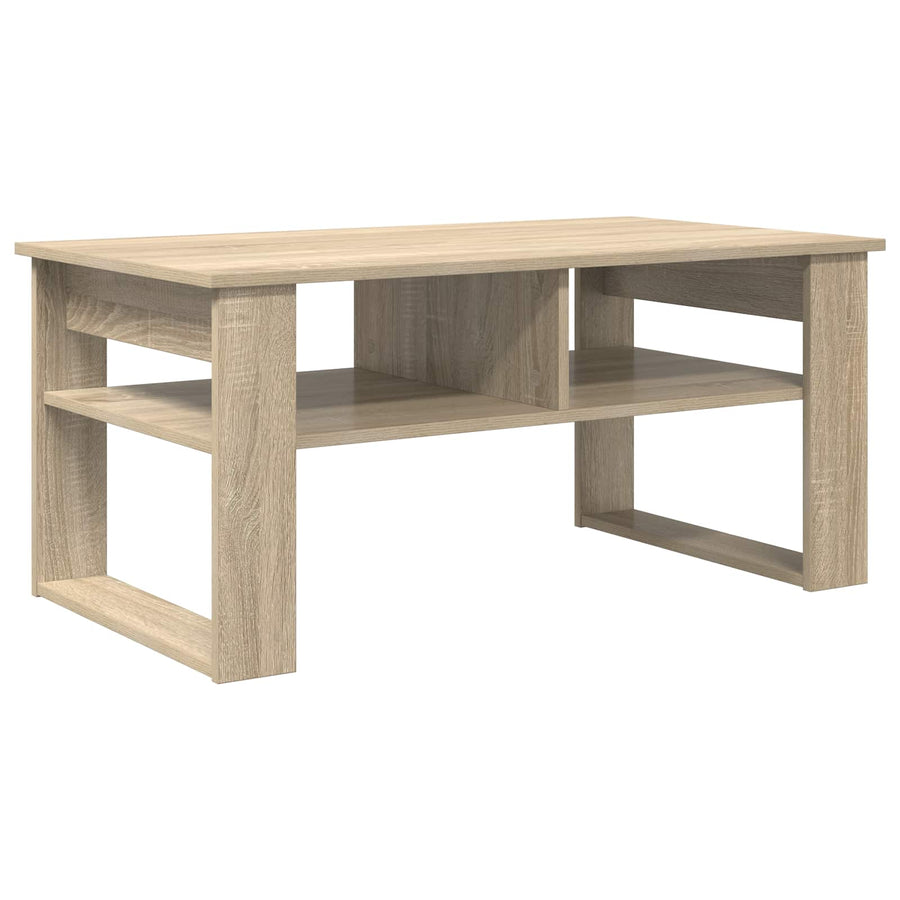 Salontafel met opslag Sonoma Eiken 96 x 54 x 44 cm Bewerkt hout