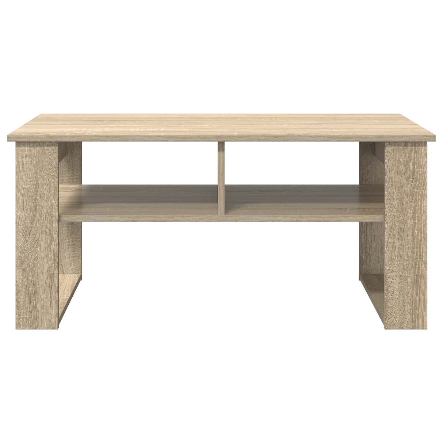 Salontafel met opslag Sonoma Eiken 96 x 54 x 44 cm Bewerkt hout