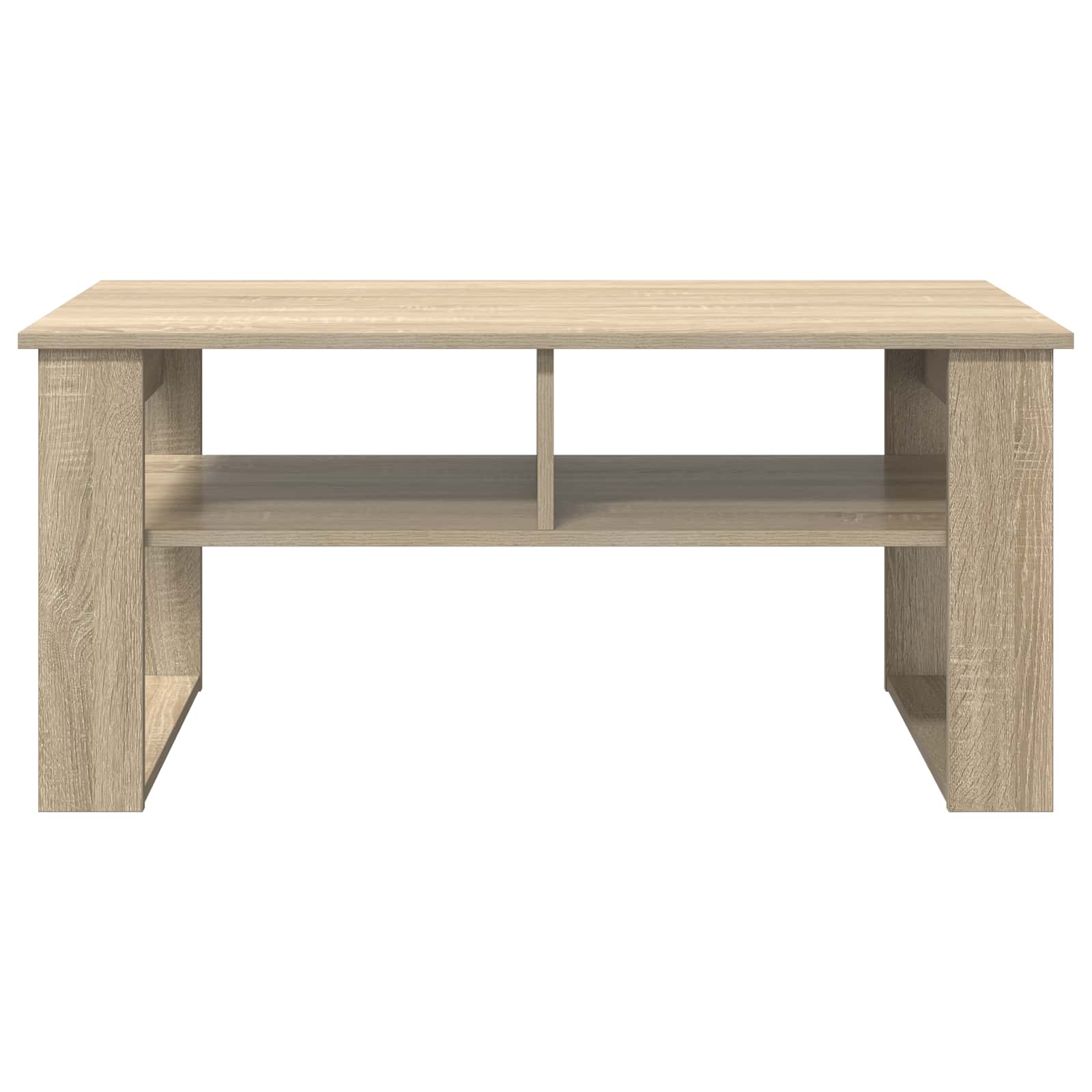 Salontafel met opslag Sonoma Eiken 96 x 54 x 44 cm Bewerkt hout