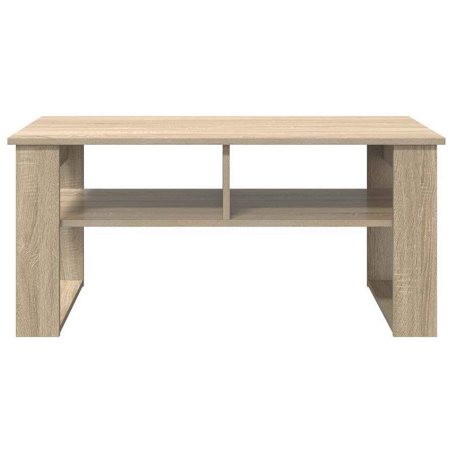 Salontafel met opslag Sonoma Eiken 96 x 54 x 44 cm Bewerkt hout