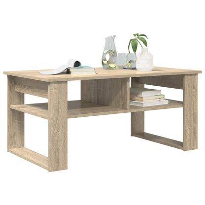 Salontafel met opslag Sonoma Eiken 96 x 54 x 44 cm Bewerkt hout