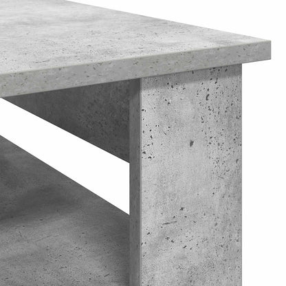 Salontafel met opslag Beton Grijs 96 x 54 x 44 cm Bewerkt hout