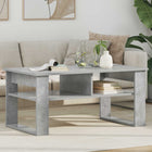 Salontafel beton grijs 96x54x44 cm bewerkt hout