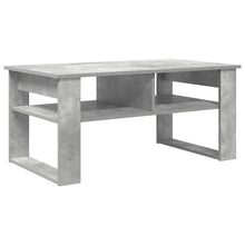 Salontafel met opslag Beton Grijs 96 x 54 x 44 cm Bewerkt hout