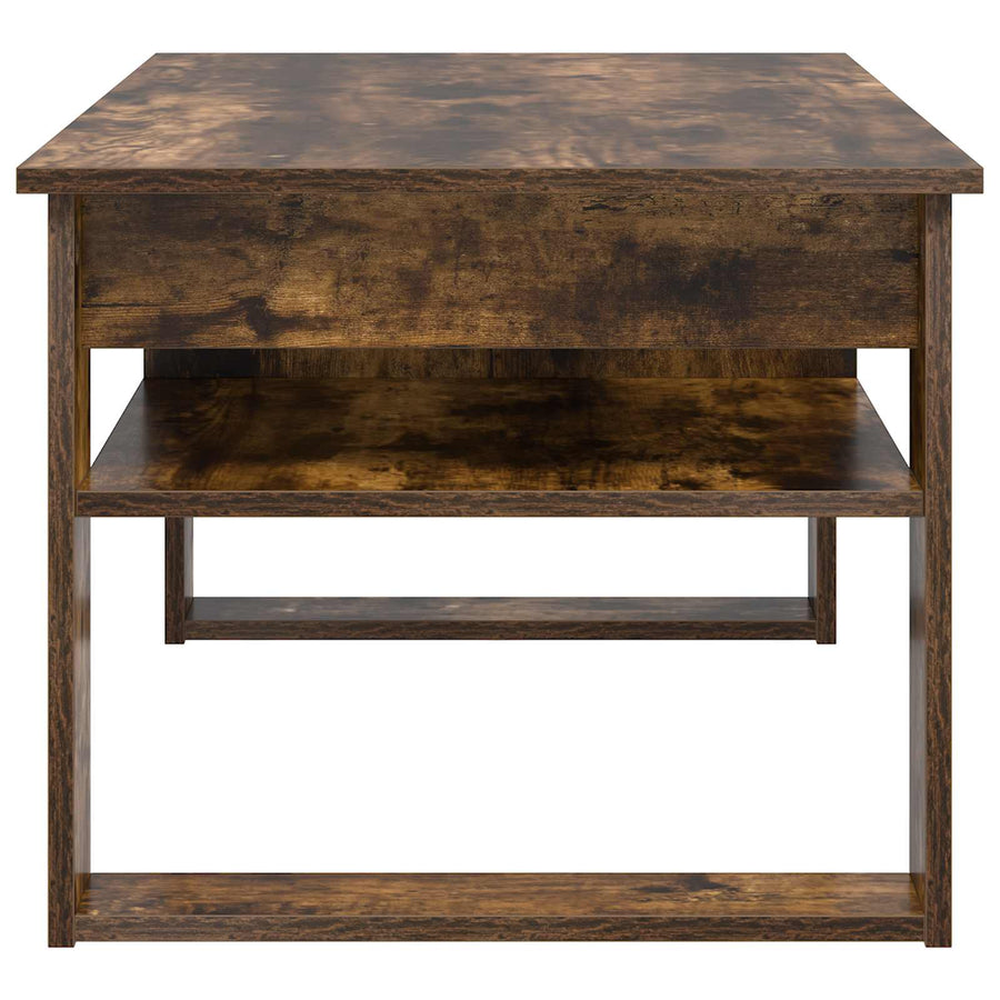 Salontafel Gerookt eiken 96 x 54 x 44 cm Bewerkt hout
