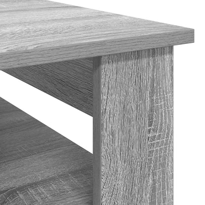 Salontafel met opslag Grijs Sonoma 96 x 54 x 44 cm Bewerkt hout