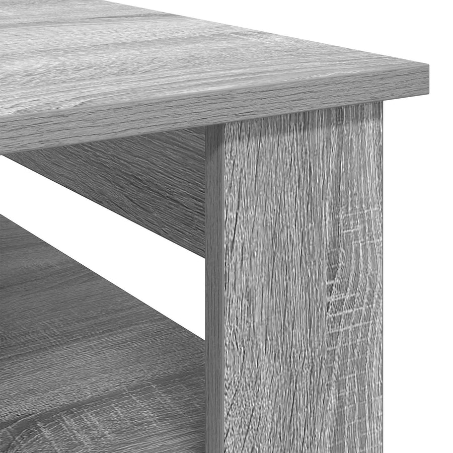 Salontafel met opslag Grijs Sonoma 96 x 54 x 44 cm Bewerkt hout
