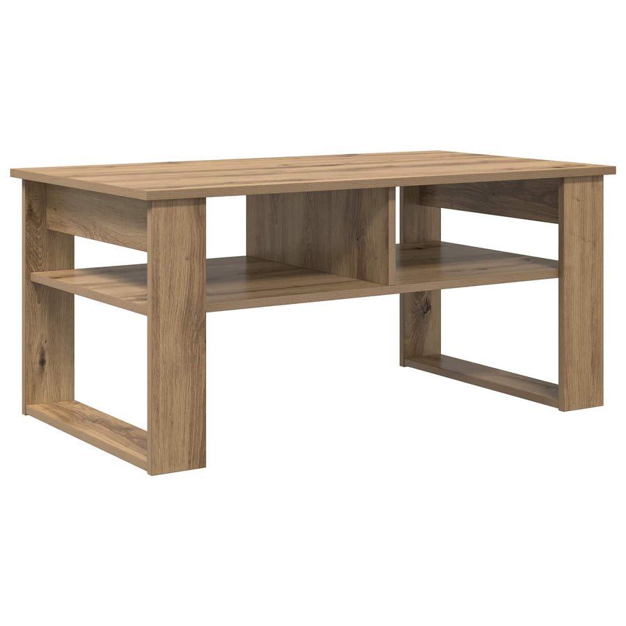 Salontafel Artisan Eiken 96 x 54 x 44 cm Bewerkt hout