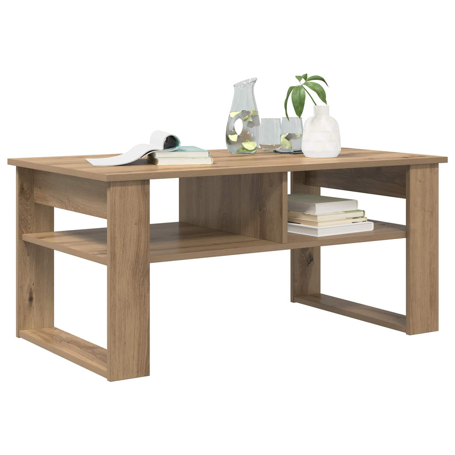 Salontafel Artisan Eiken 96 x 54 x 44 cm Bewerkt hout