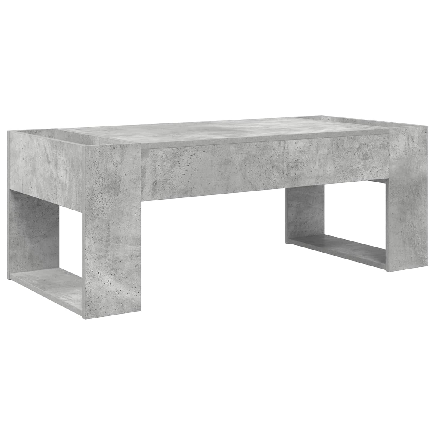 Salontafel Beton Grijs 110 x 50 x 41 cm Bewerkt hout