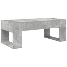 Salontafel Beton Grijs 110 x 50 x 41 cm Bewerkt hout