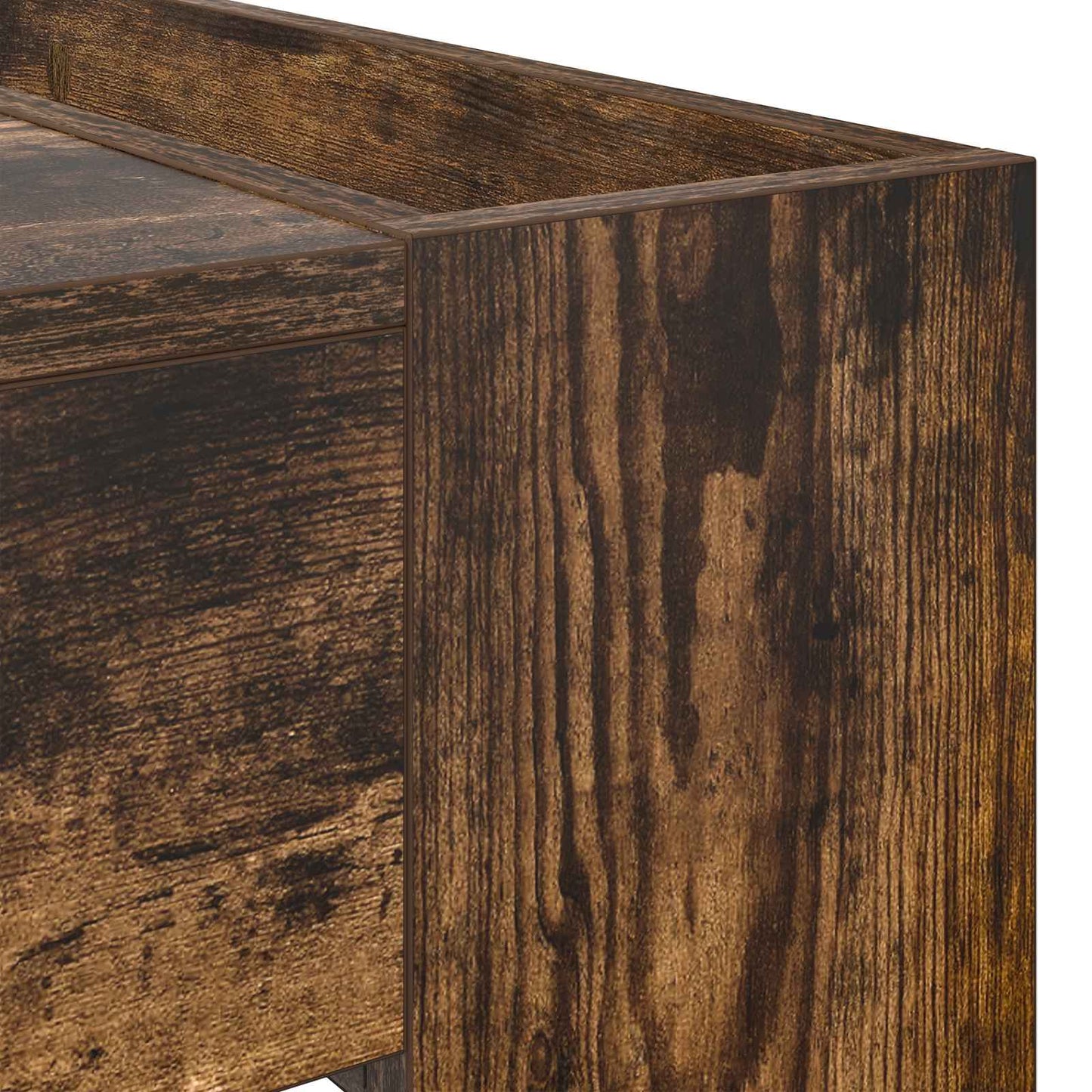 Salontafel Gerookt eiken 110 x 50 x 41 cm Bewerkt hout