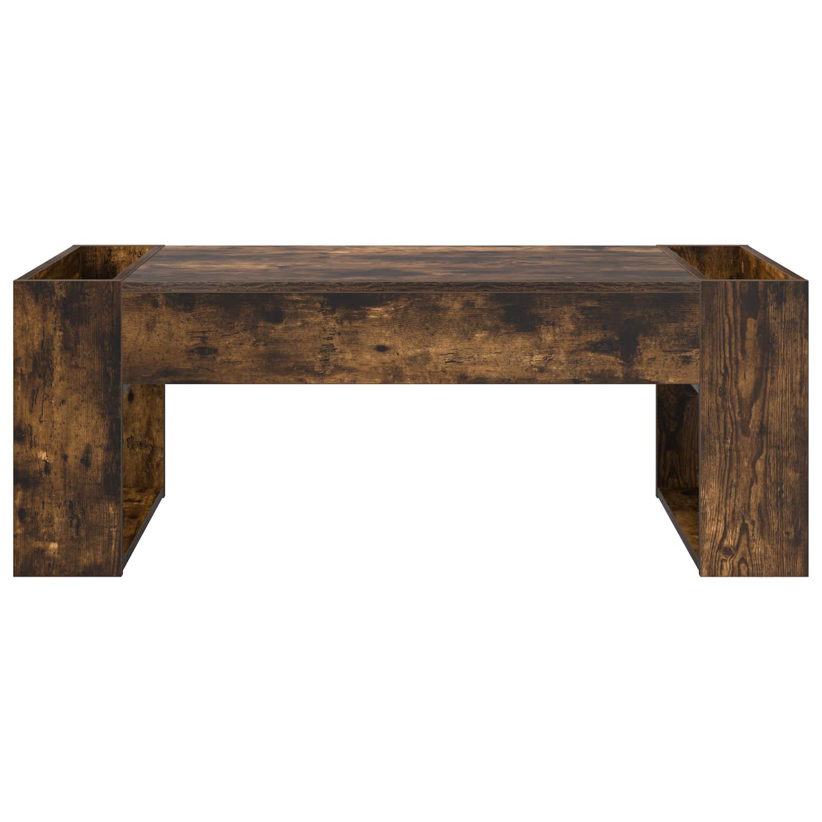 Salontafel Gerookt eiken 110 x 50 x 41 cm Bewerkt hout