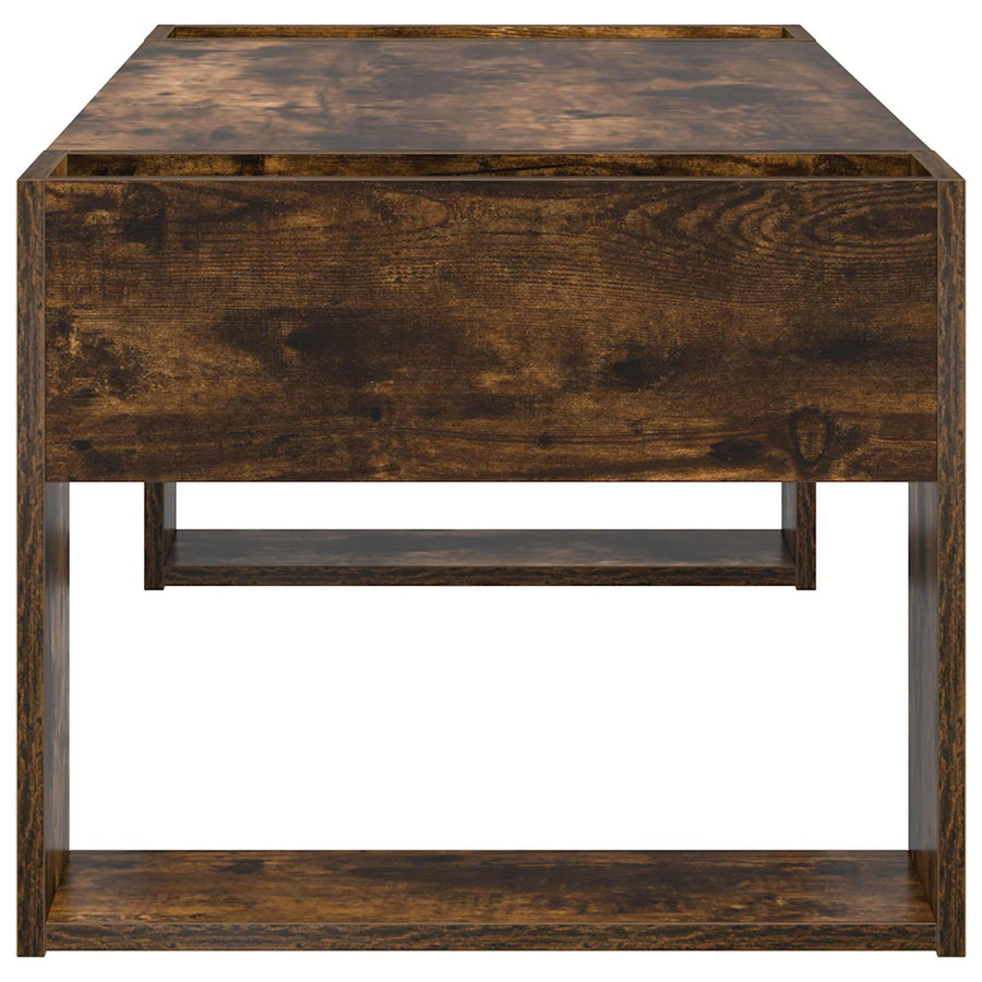 Salontafel Gerookt eiken 110 x 50 x 41 cm Bewerkt hout