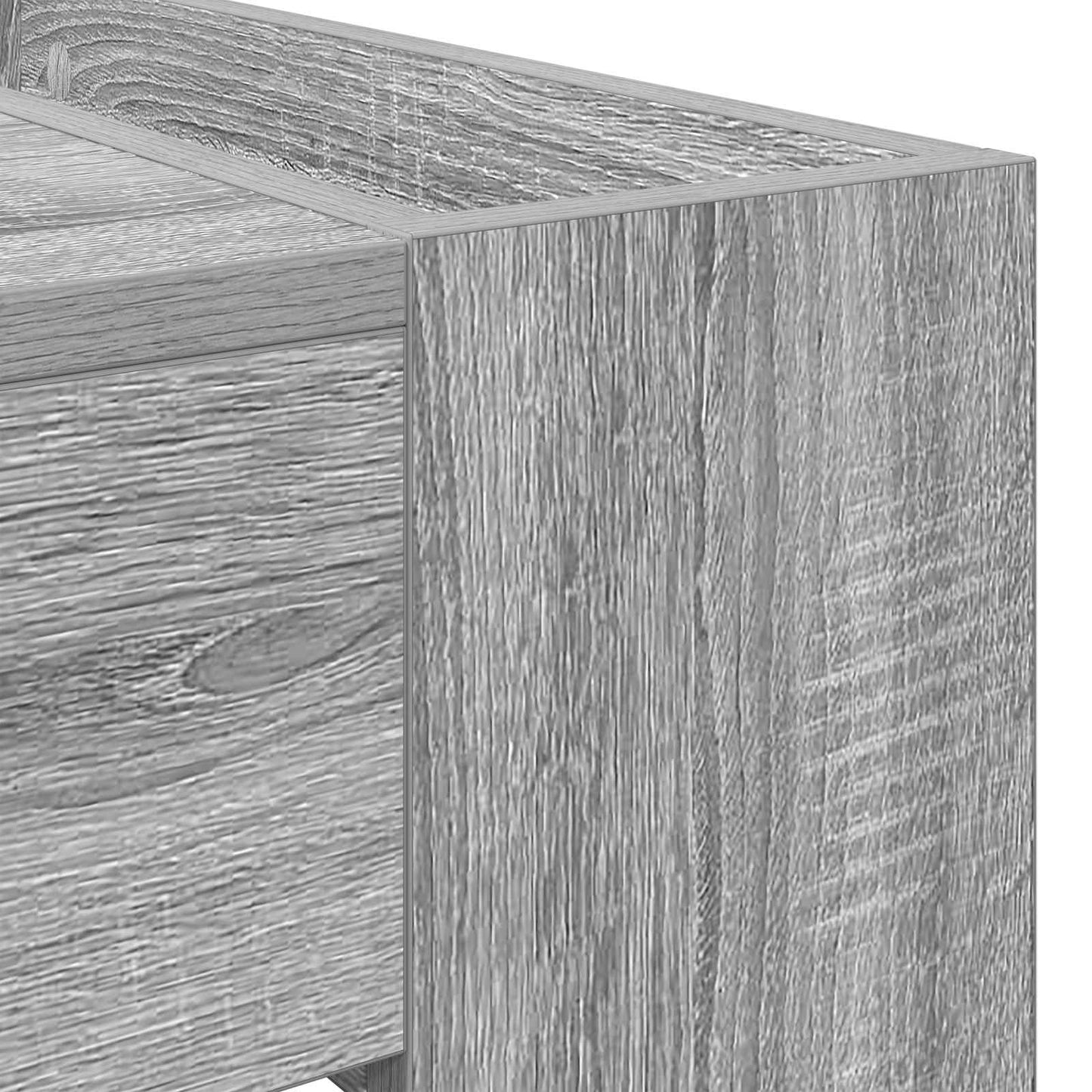 Salontafel Grijs Sonoma 110 x 50 x 41 cm Bewerkt hout