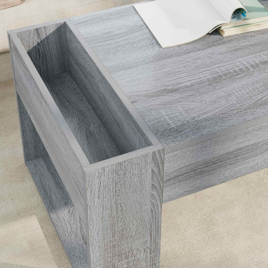 Salontafel Grijs Sonoma 110 x 50 x 41 cm Bewerkt hout