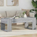 Salontafel 110x50x41 cm grijs bewerkt hout