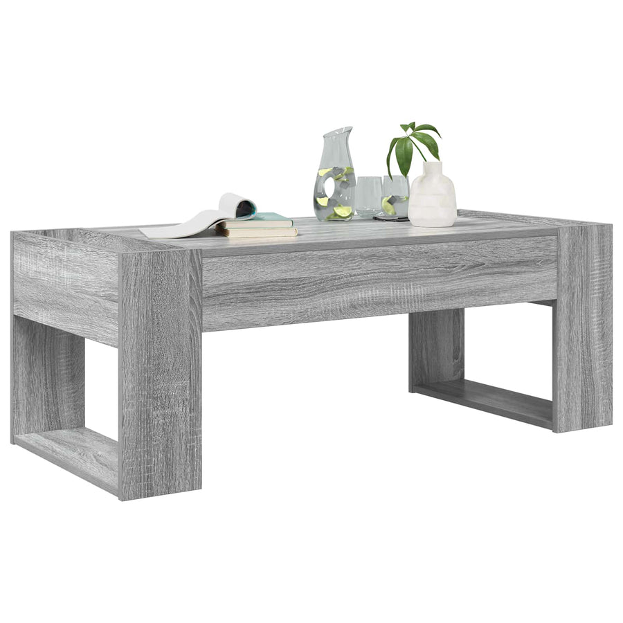 Salontafel Grijs Sonoma 110 x 50 x 41 cm Bewerkt hout