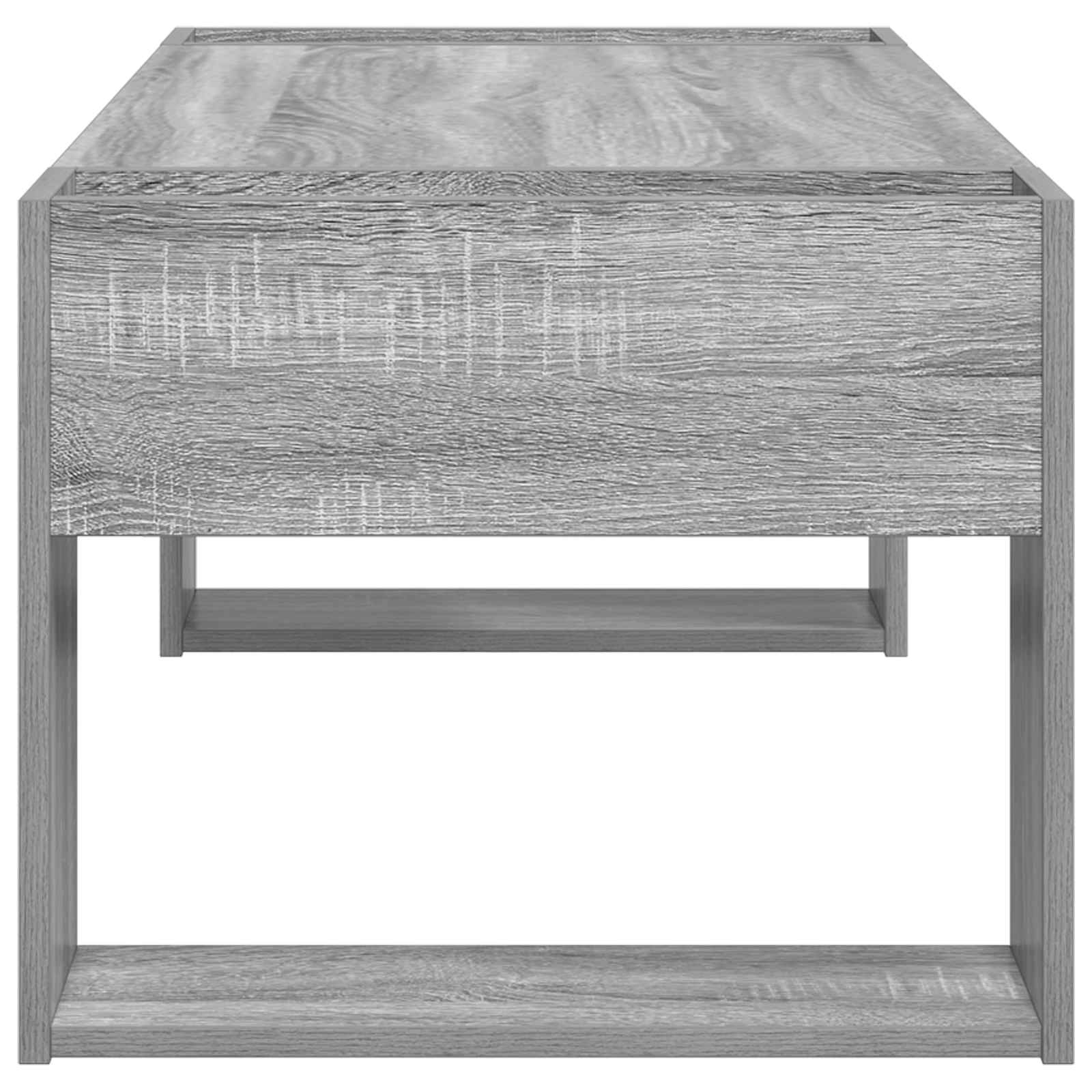 Salontafel Grijs Sonoma 110 x 50 x 41 cm Bewerkt hout