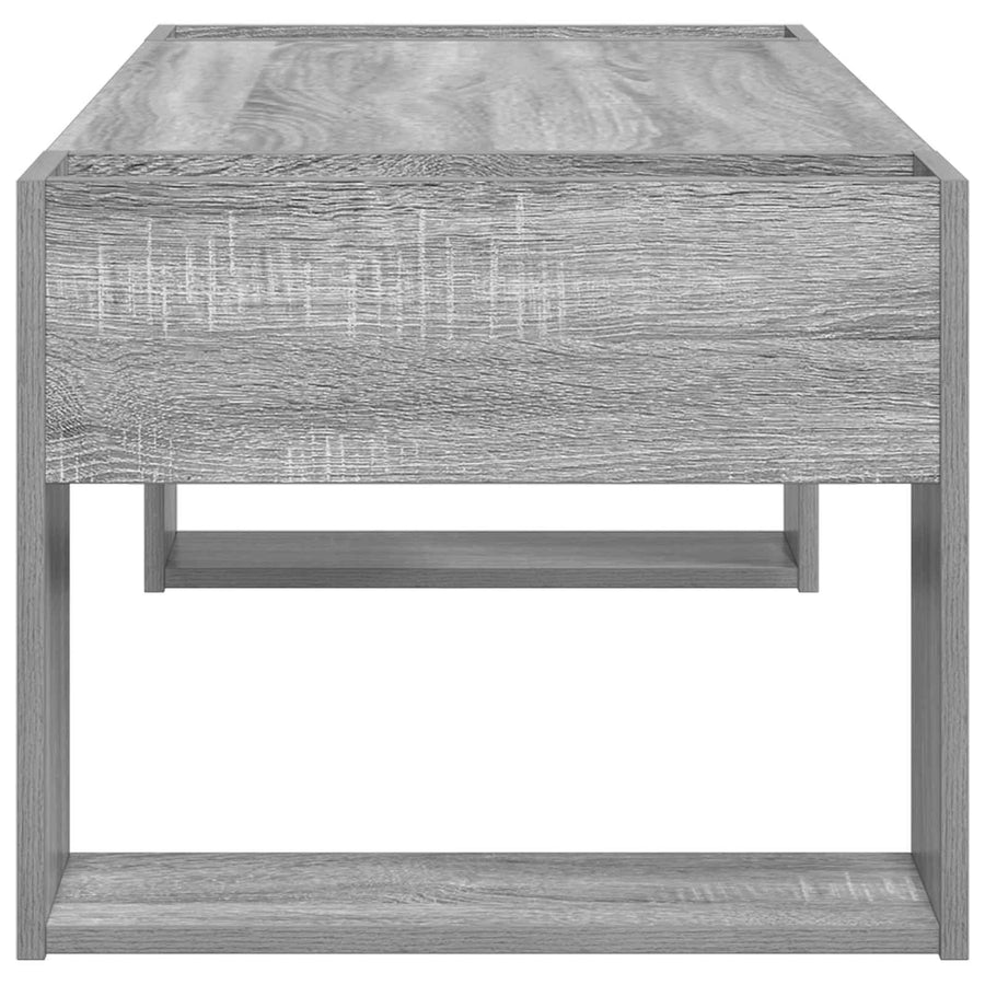 Salontafel Grijs Sonoma 110 x 50 x 41 cm Bewerkt hout