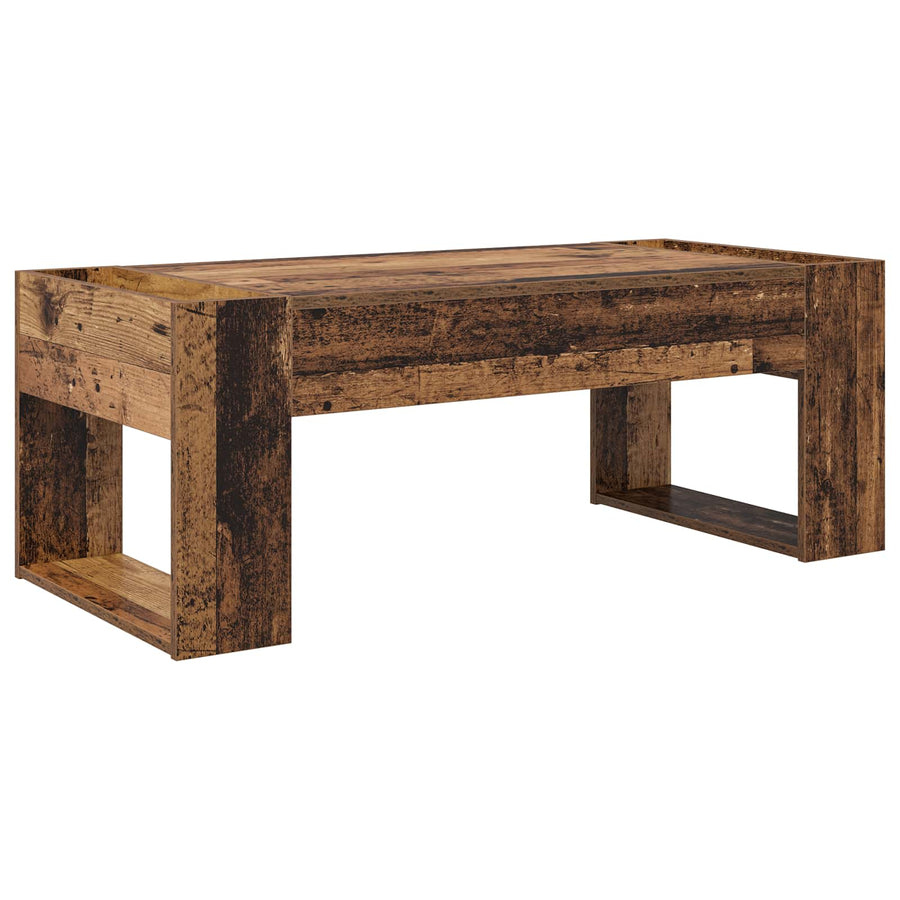 Salontafel Oudhout 110 x 50 x 41 cm Bewerkt hout