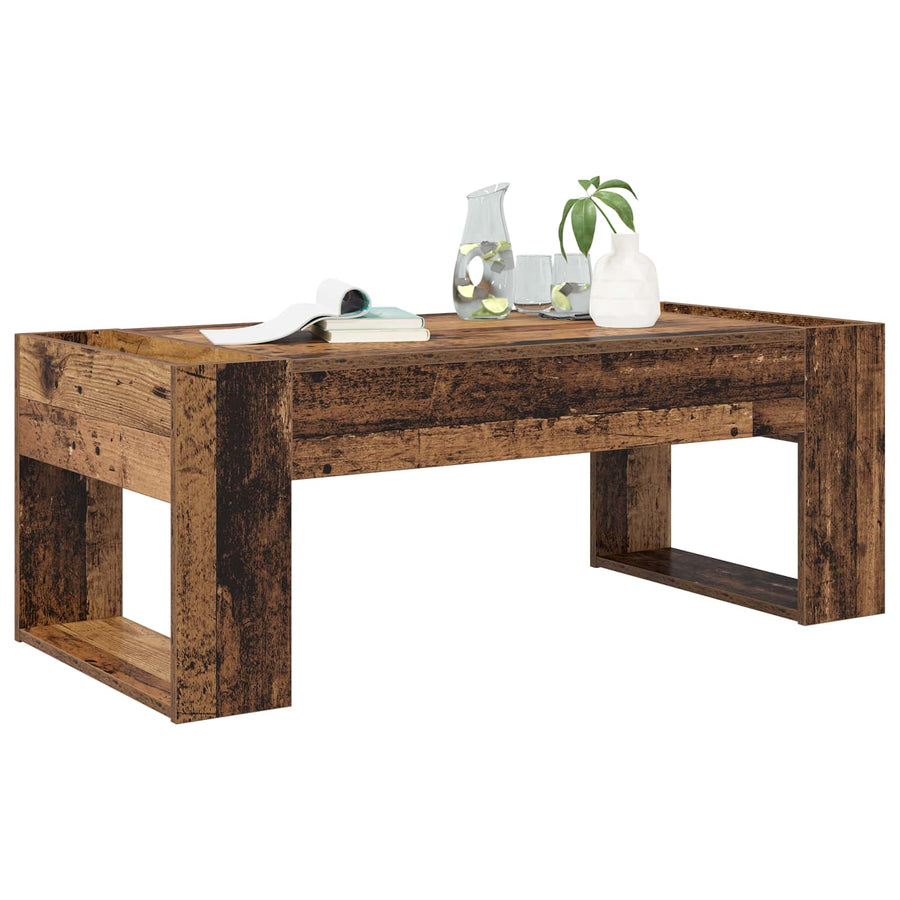 Salontafel Oudhout 110 x 50 x 41 cm Bewerkt hout
