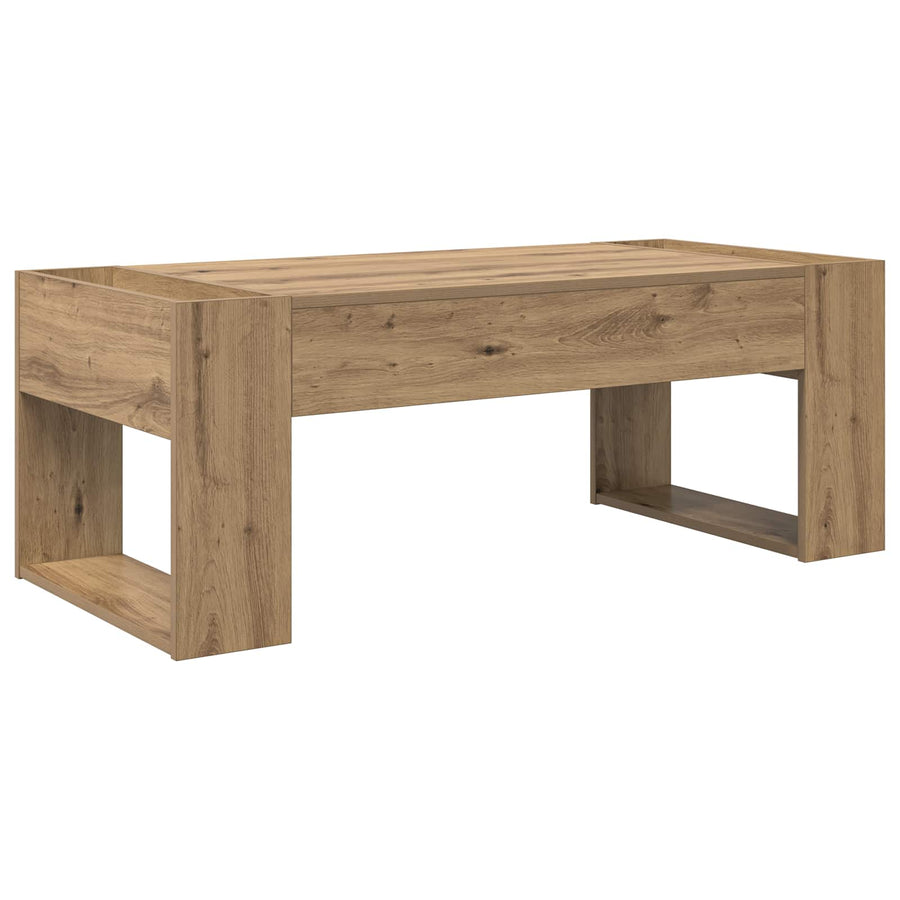 Salontafel Artisan Eiken 110 x 50 x 41 cm Bewerkt hout