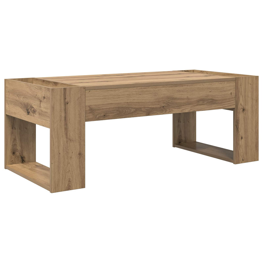 Salontafel Artisan Eiken 110 x 50 x 41 cm Bewerkt hout