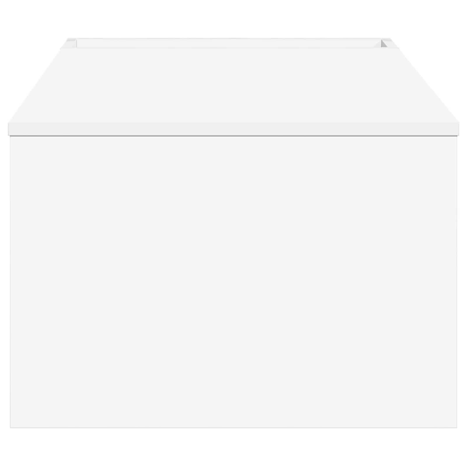 Salontafel Wit 95 x 50 x 34 cm Bewerkt hout