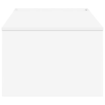 Salontafel Wit 95 x 50 x 34 cm Bewerkt hout