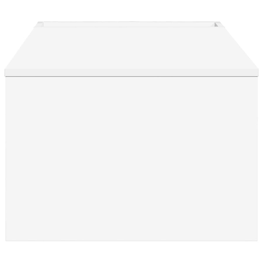 Salontafel Wit 95 x 50 x 34 cm Bewerkt hout