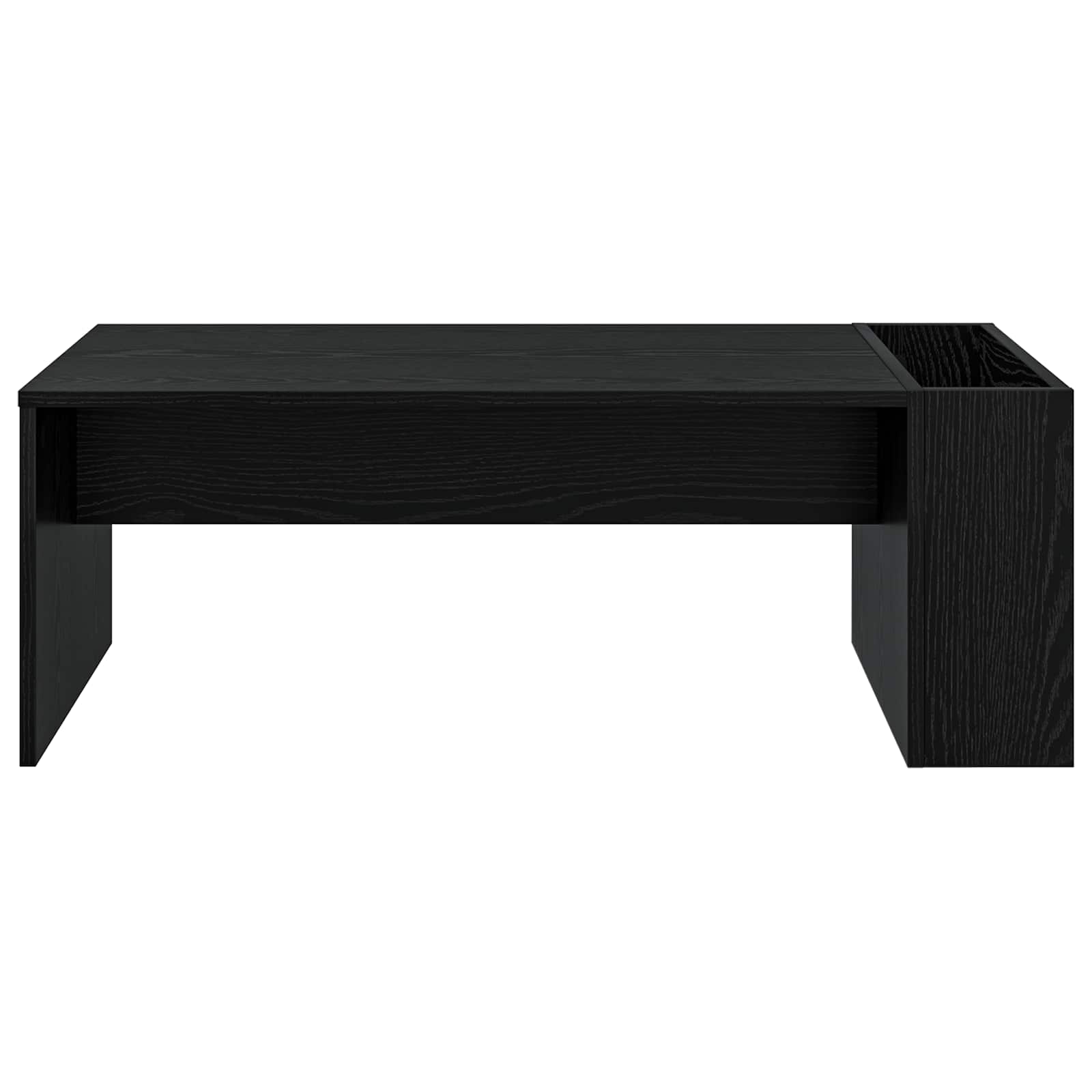 Salontafel Zwart Eiken 95 x 50 x 34 cm Bewerkt hout