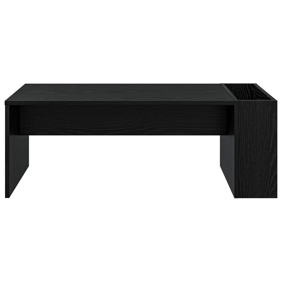 Salontafel Zwart Eiken 95 x 50 x 34 cm Bewerkt hout
