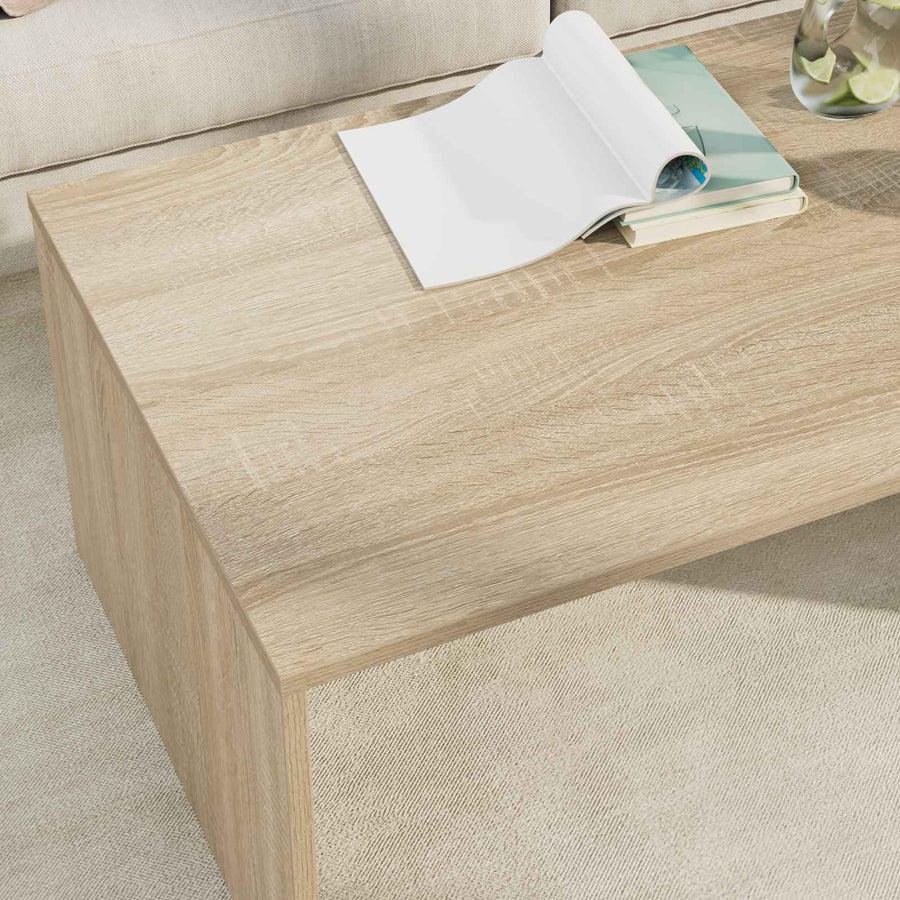 Salontafel Sonoma Eiken 95 x 50 x 34 cm Bewerkt hout